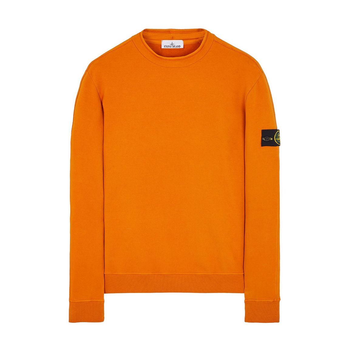 Orange Mock Turtleneck Fleece Sweatshirt main product photo