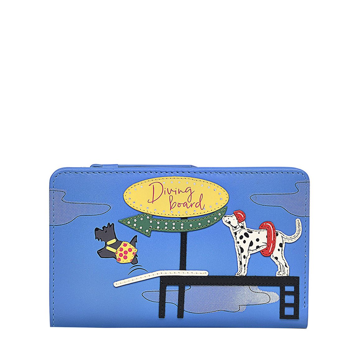 Light Blue Diving Board Medium Bifold Purse main product photo