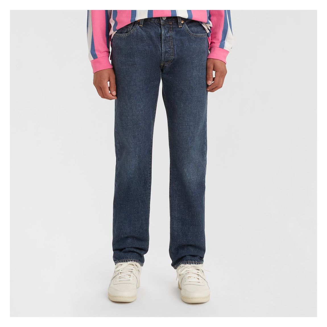 Dark Indigo 501® Tapered Leg Stretch Jeans main product photo