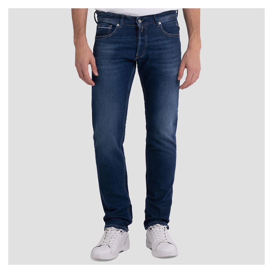 Dark Blue Grover Straight Stretch Jeans main product photo