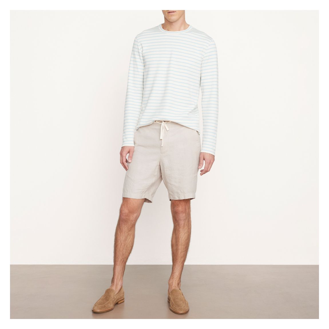 Blue/White Brenton Stripe Cotton Top main product photo