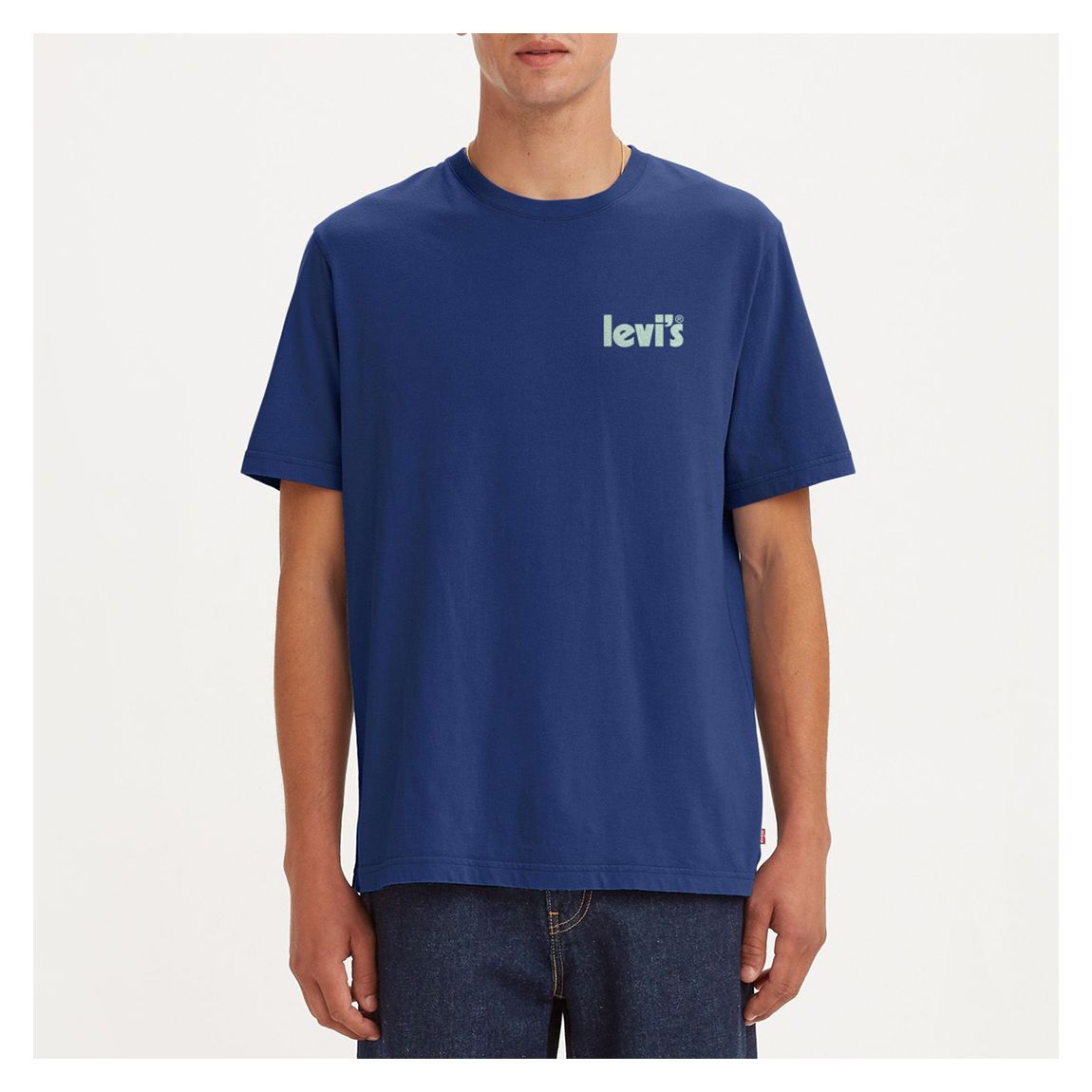 Navy Relaxed Fit Cotton T-Shirt main product photo