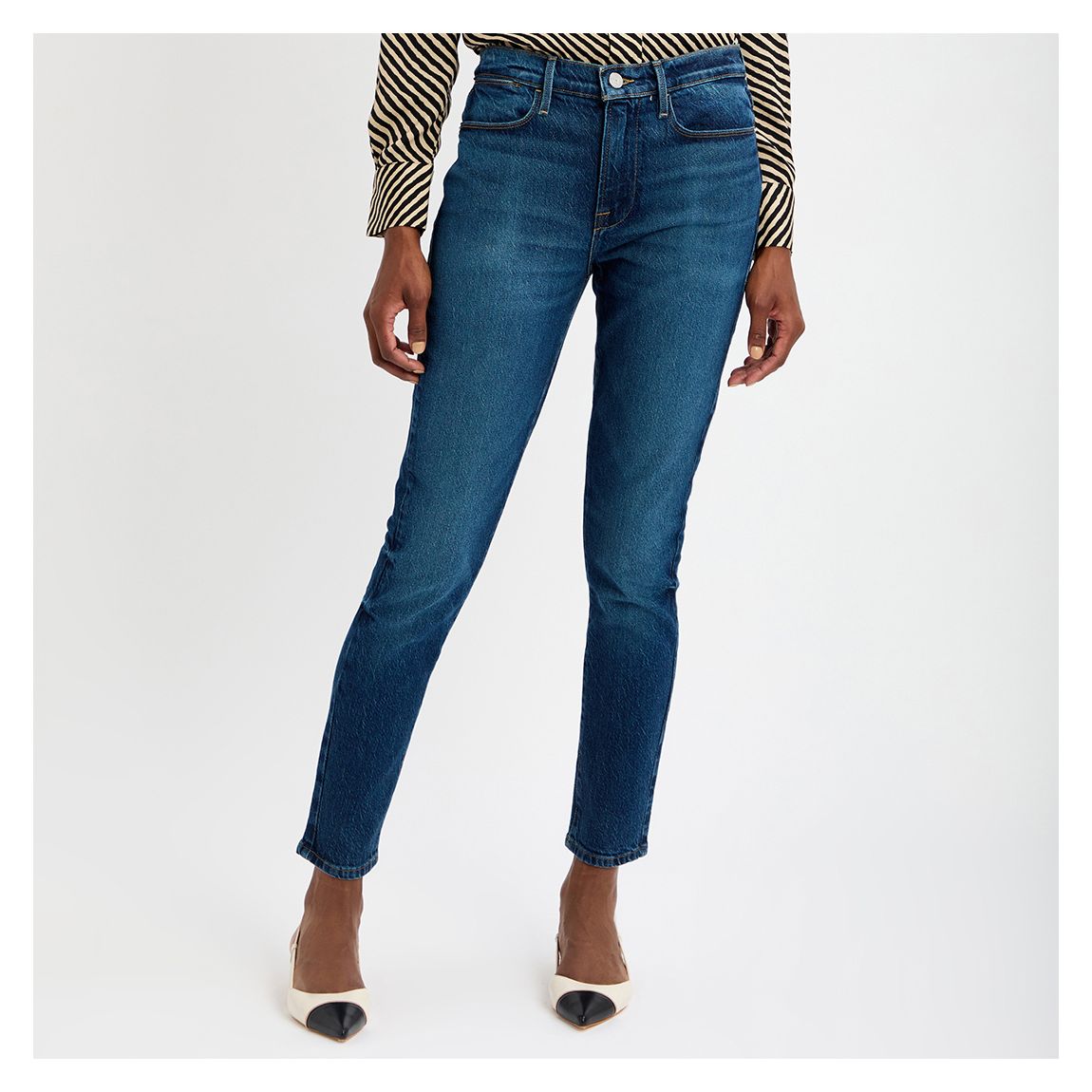 Dark Blue Le High Skinny Jeans main product photo