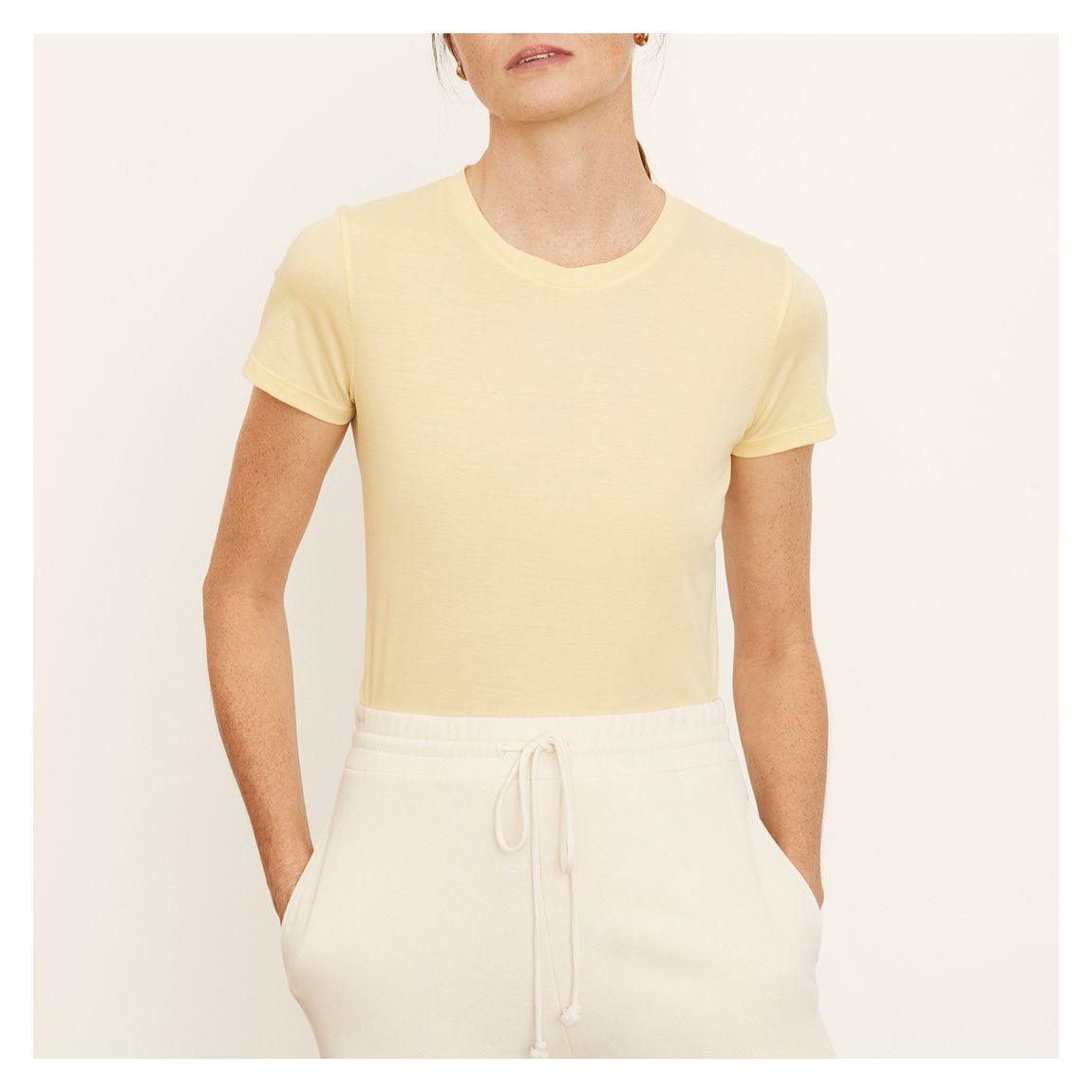 Yellow Crew Neck Cotton T-Shirt main product photo