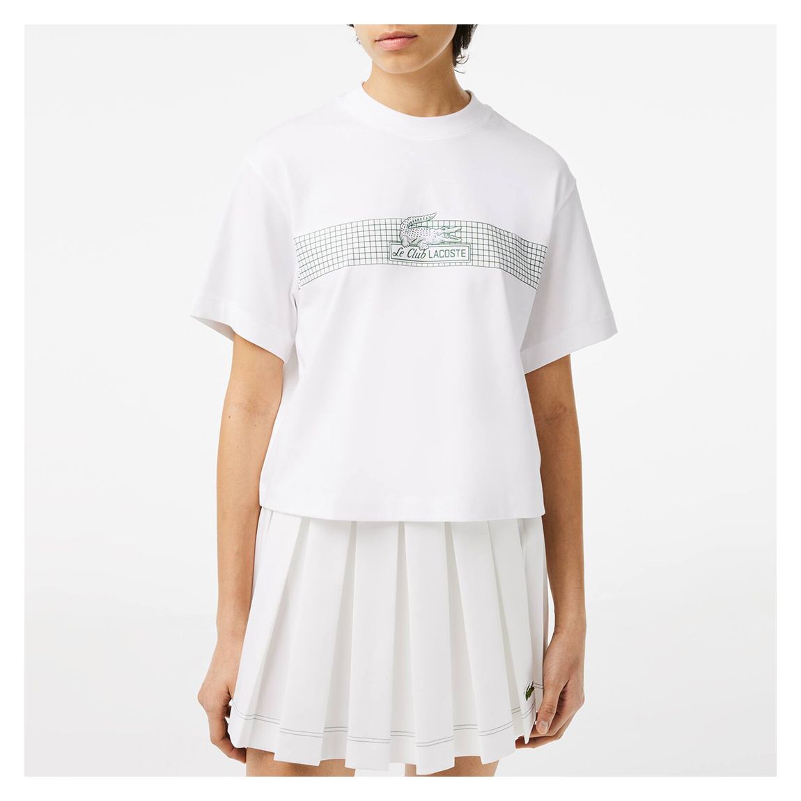 White Le Club Lacoste Cotton T-Shirt main product photo