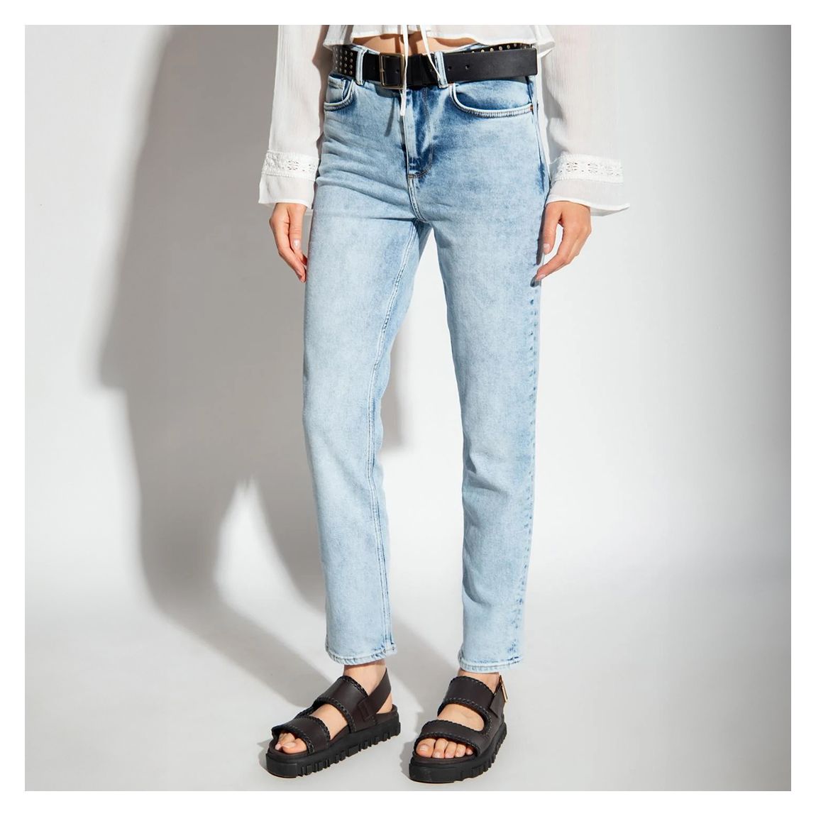 Light Blue Imogen Straight Jeans main product photo
