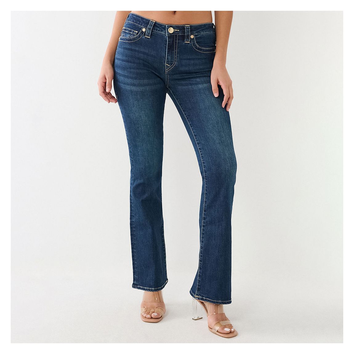Blue Becca Bootcut Mid Rise Stretch Jeans main product photo