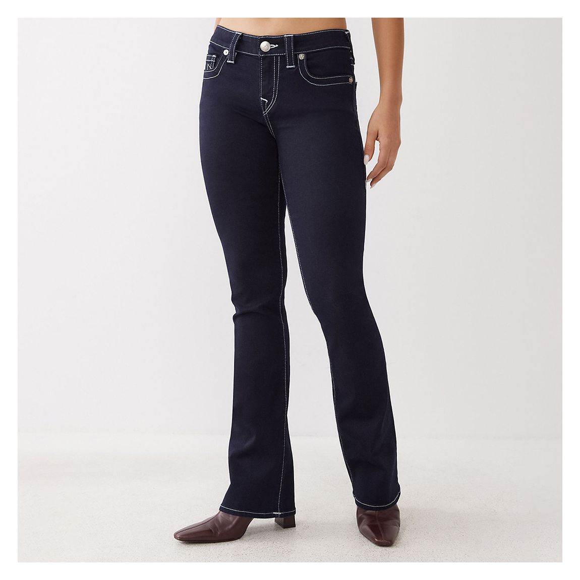 Dark Blue Becca Bootcut Stretch Jeans main product photo