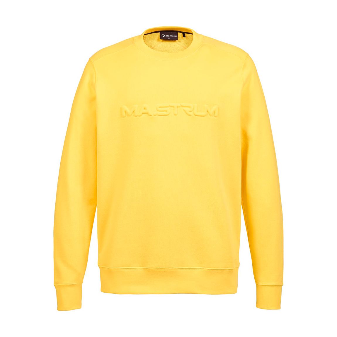 Yellow Embossed Logo Crew Sweatshirt main product photo