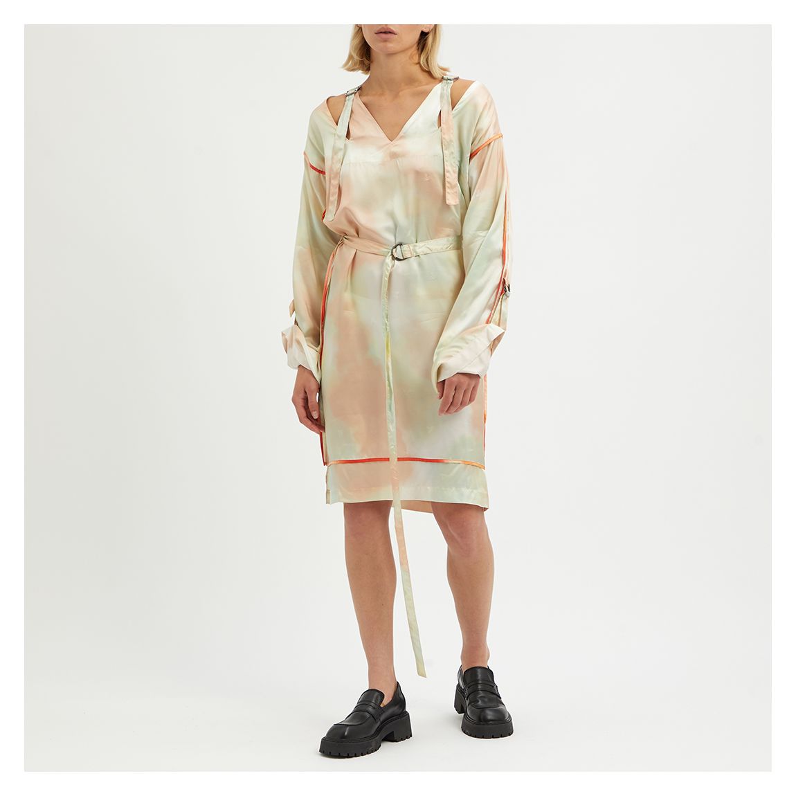 Pale Pink Scylla Printed Dress main product photo