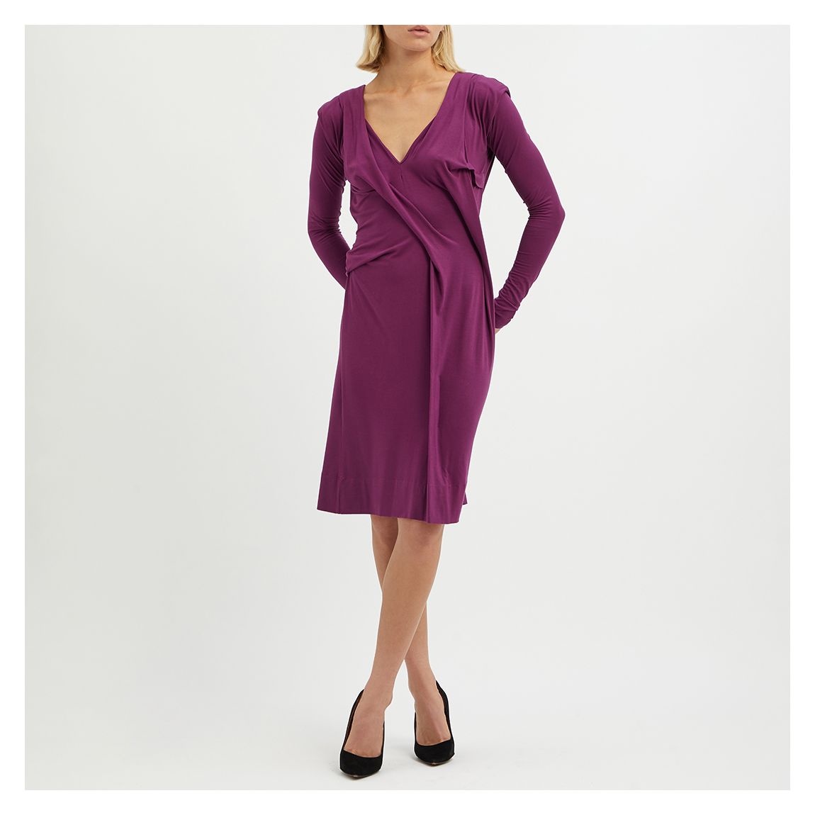 Purple Panega Jersey Dress main product photo