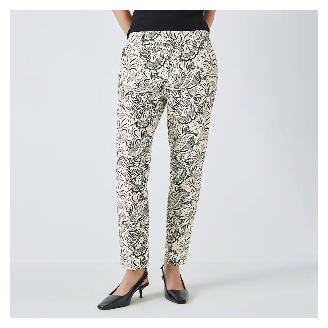 Black/Ivory Ginepro Trousers main product photo