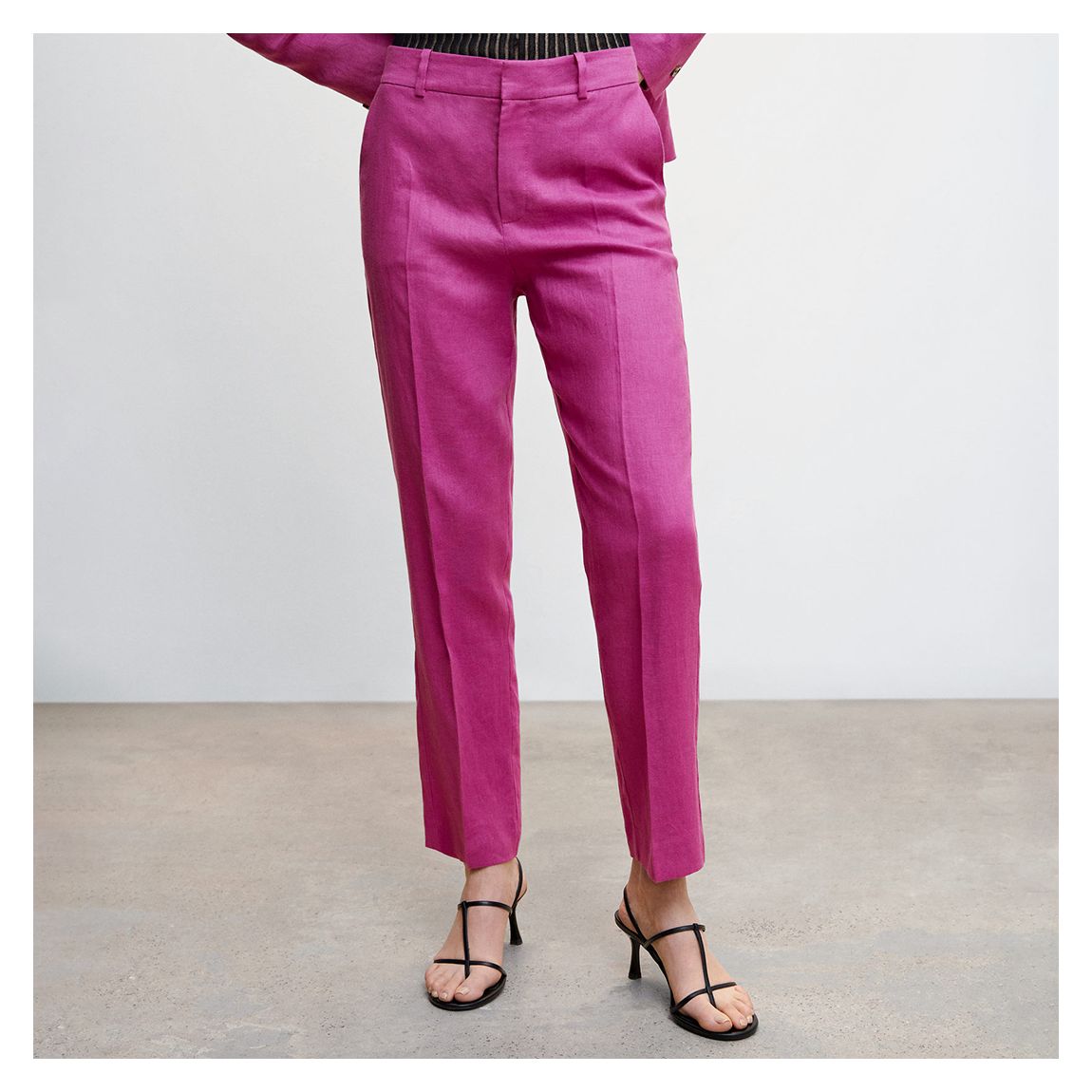 Purple Linen Suit Trousers main product photo