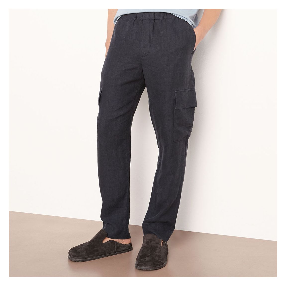 Navy Hemp Cargo Pant main product photo
