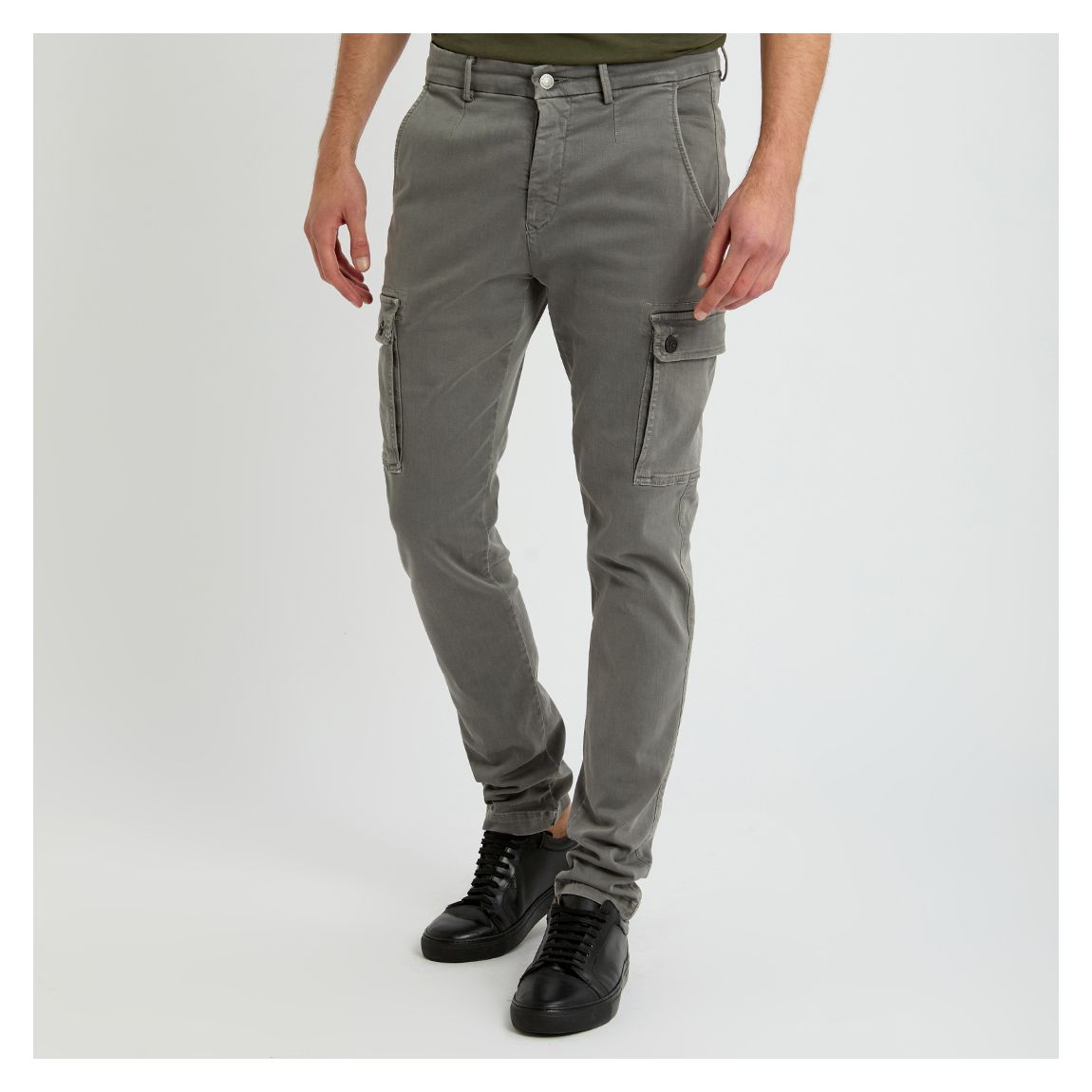 Grey Jaan Slim Hyperflex Cargo Trousers main product photo