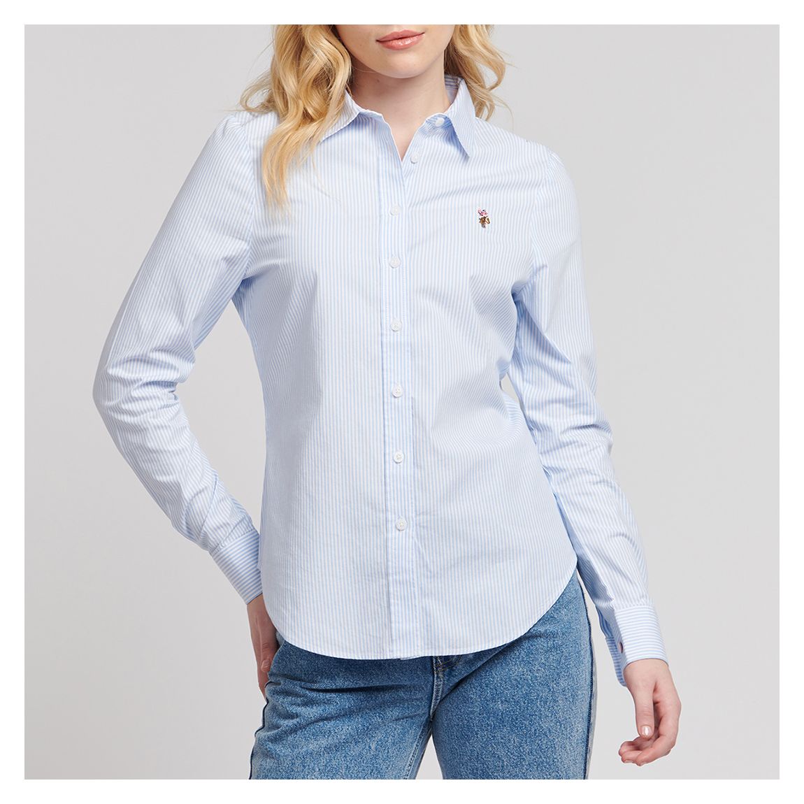 Blue Stripe Classic Fit Oxford Cotton Shirt main product photo