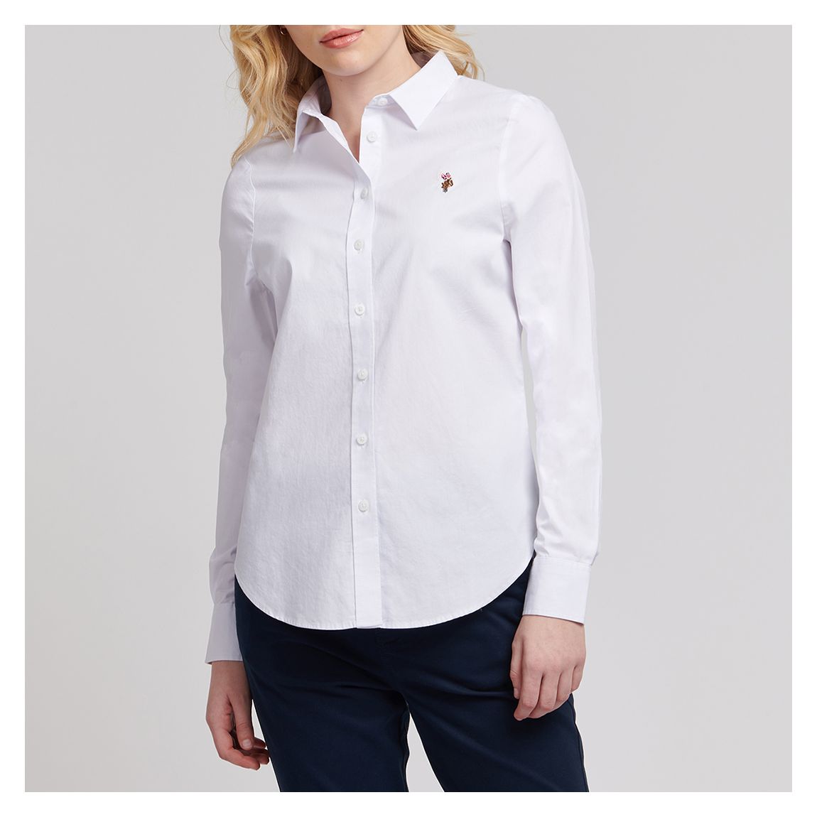 White Classic Fit Oxford Cotton Shirt main product photo