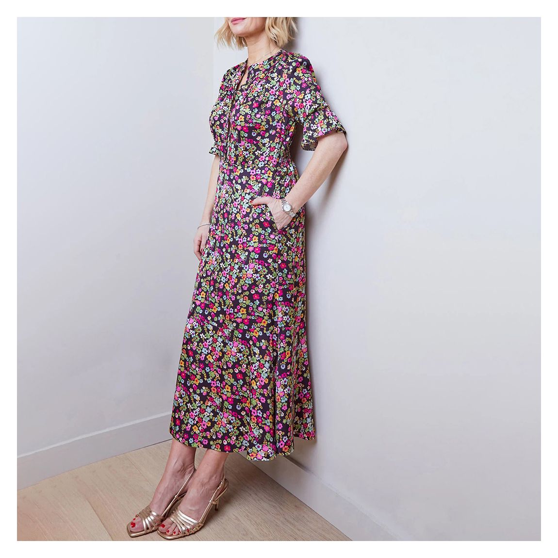 Multi Valentina Floral Dress main product photo
