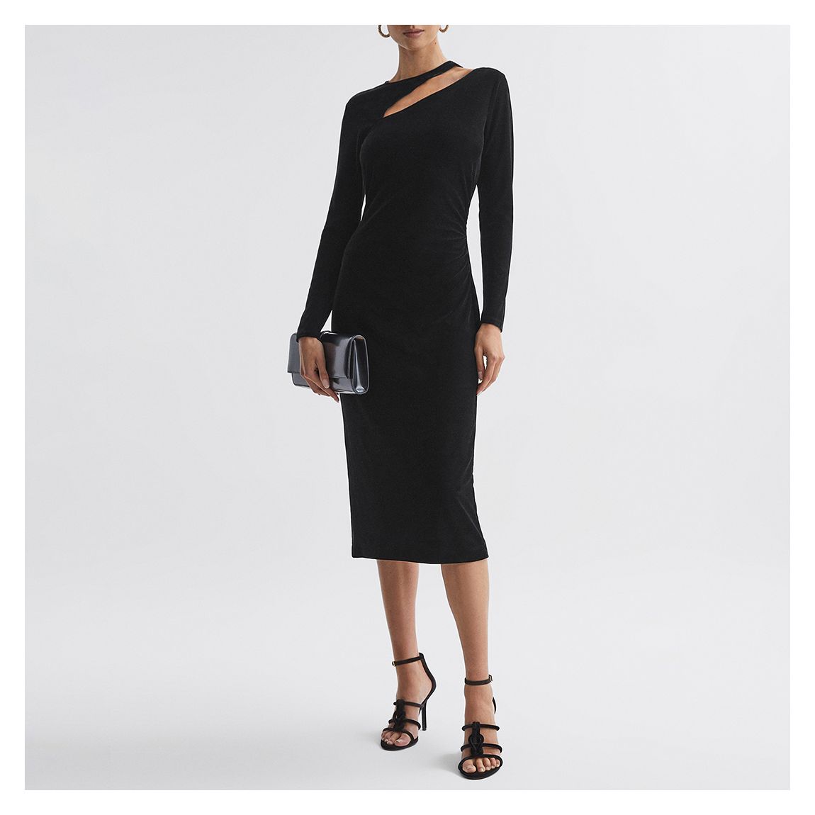 Black Macey Cut Out Bodycon Dress main product photo