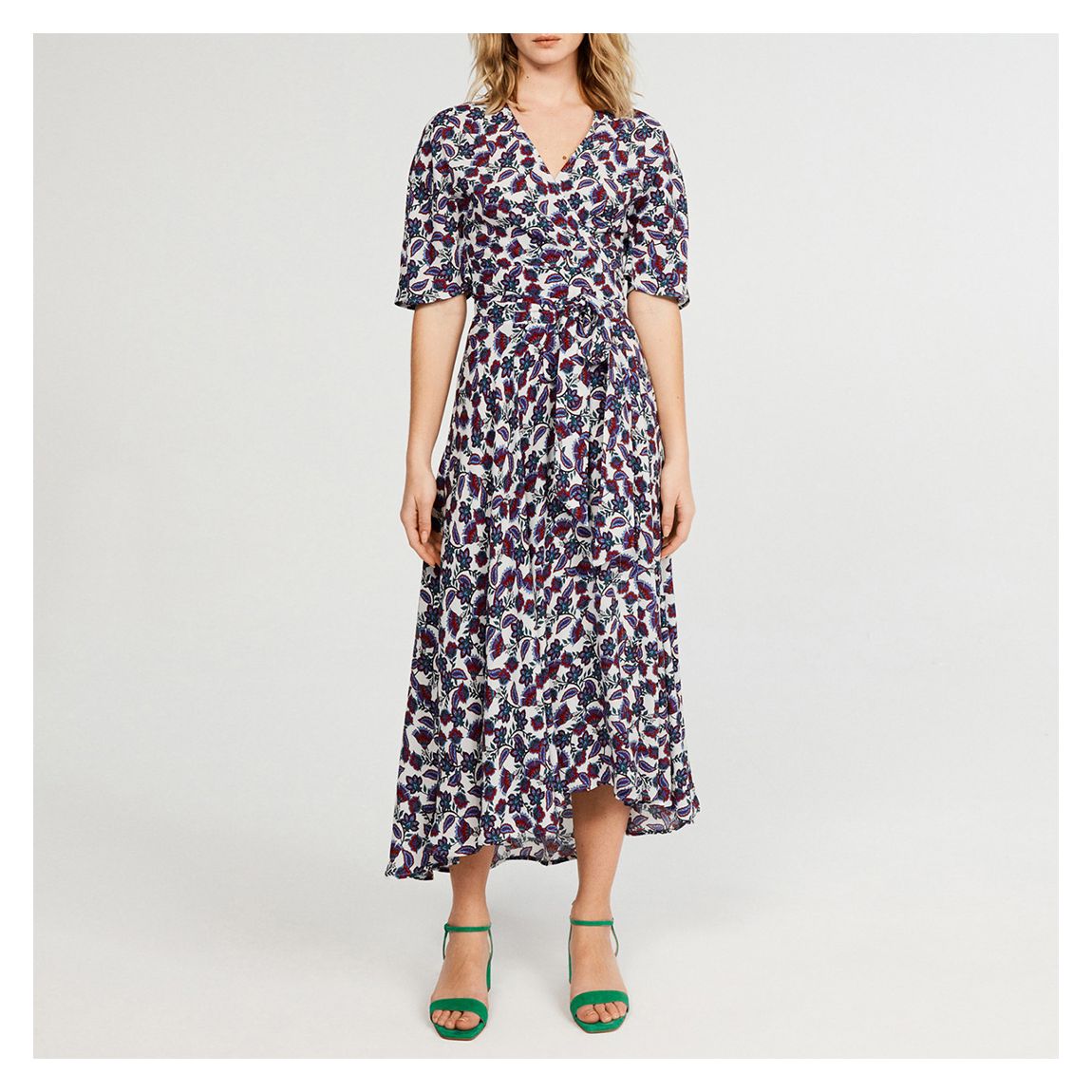 Light Print Rosemary Belted Dress main product photo
