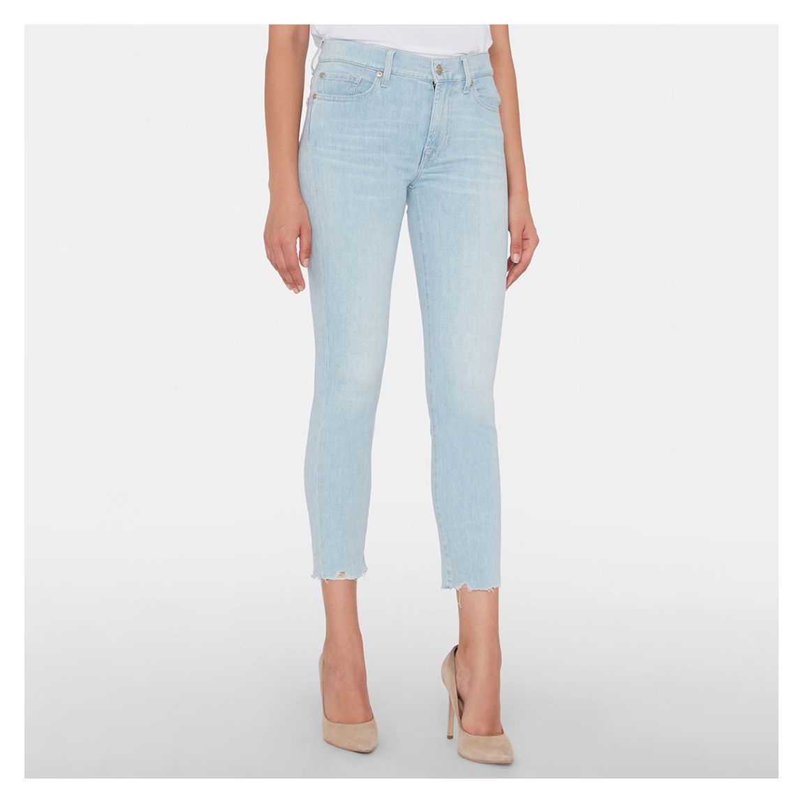 Bleach Stretch Roxanne Worn Hem Jeans main product photo