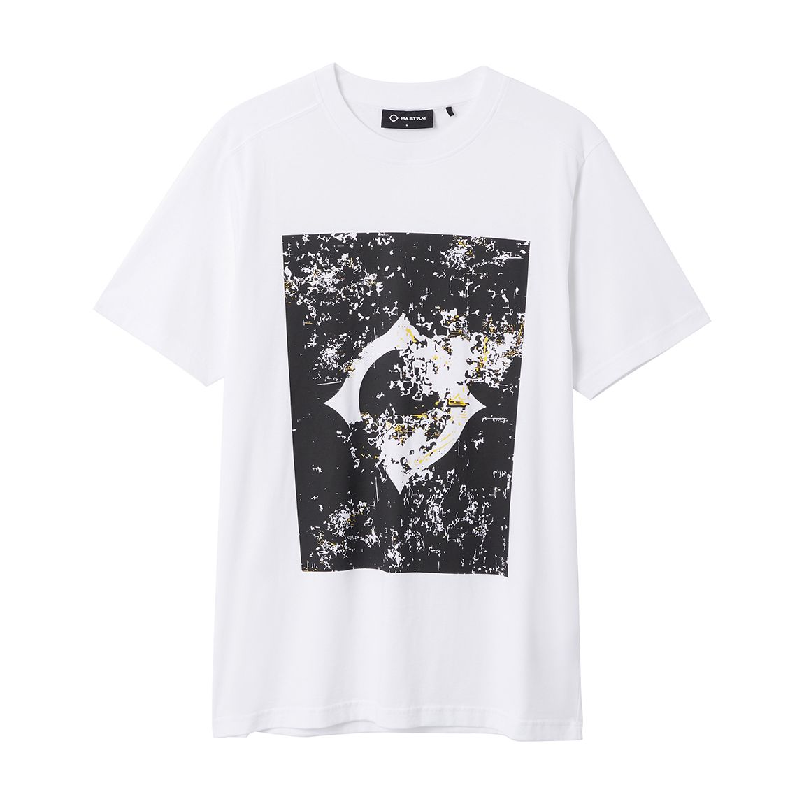 White Decay Print Cotton T-Shirt main product photo