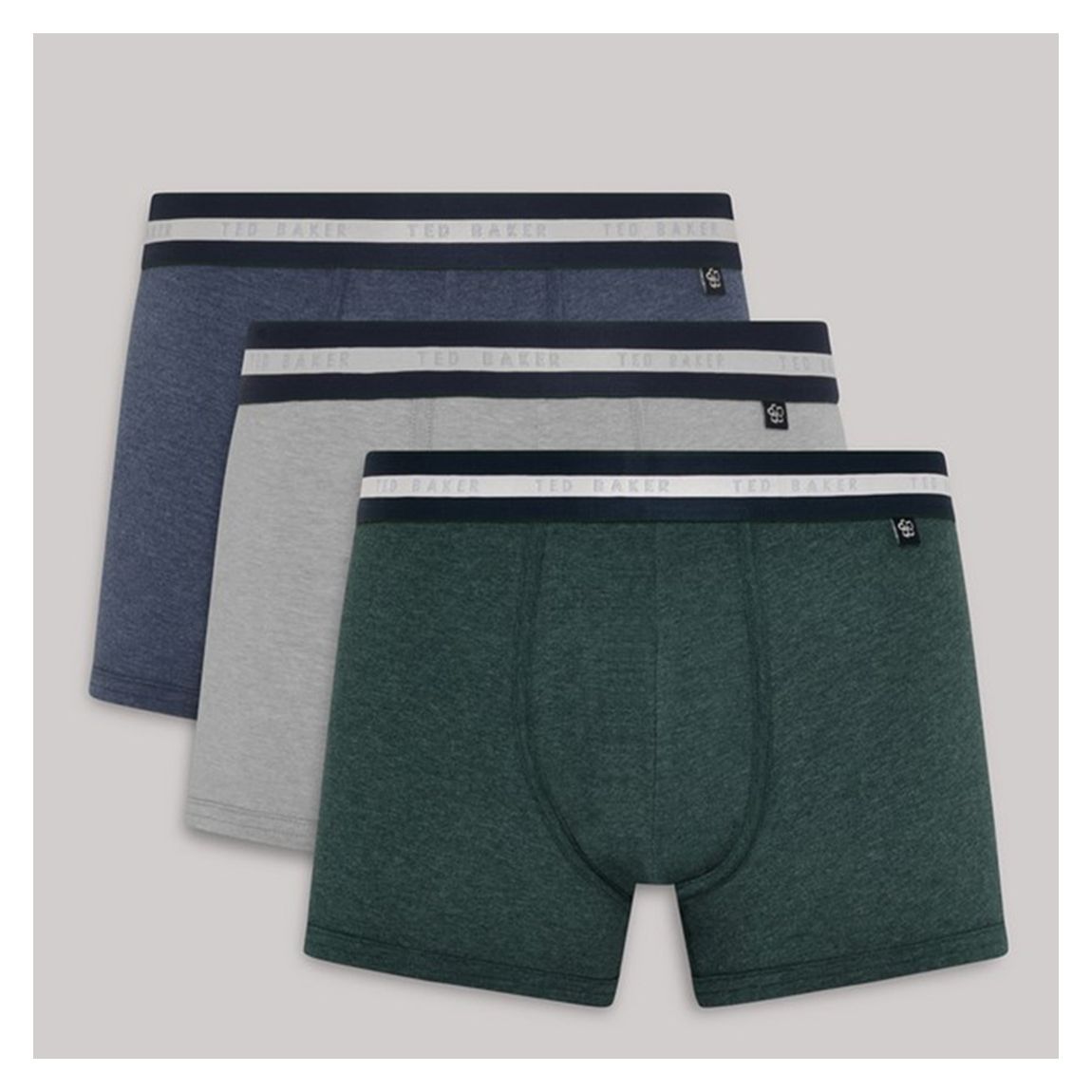 Blue 3-Pack Cotton Boxer Brief main product photo