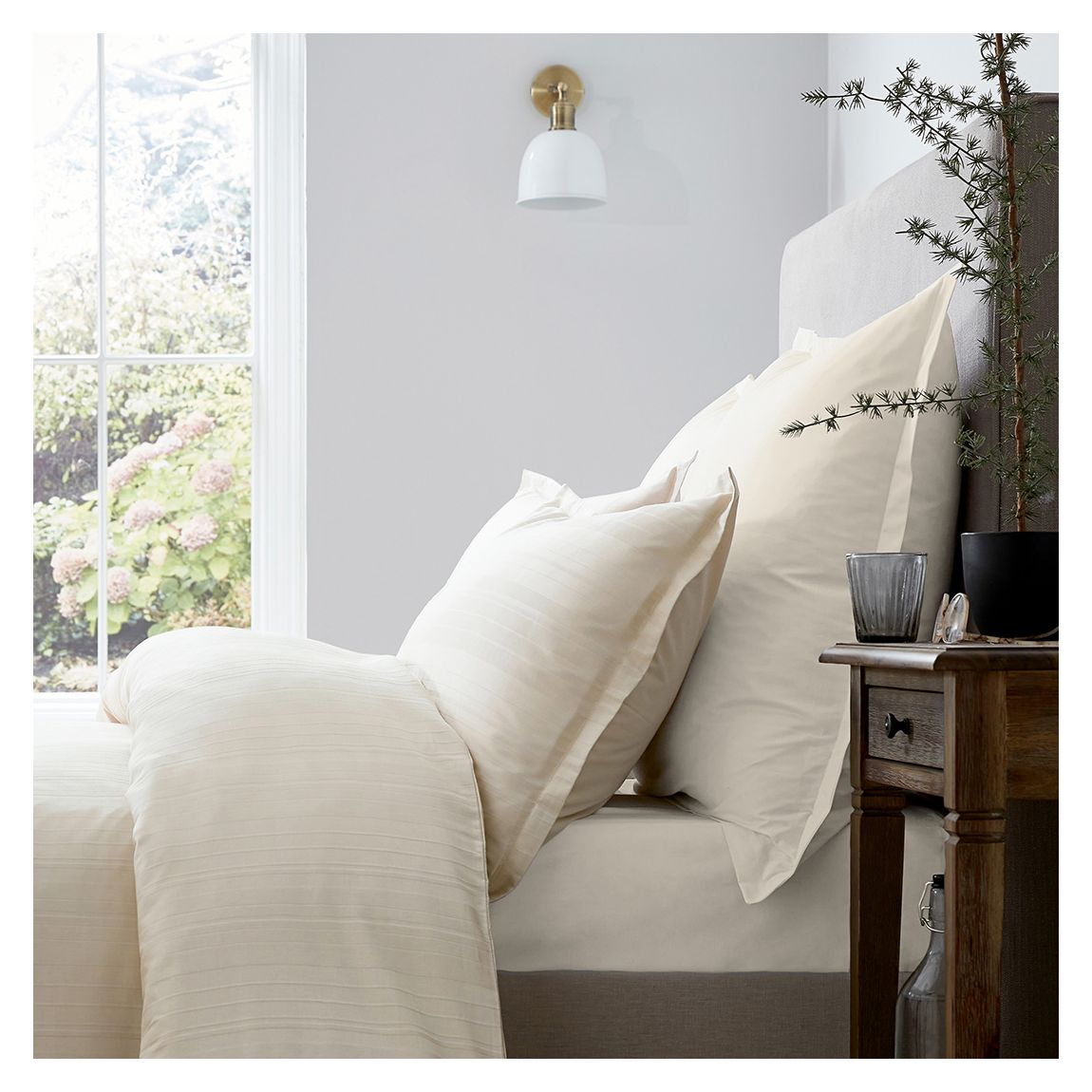 Seren Double Duvet Cover, Ivory main product photo