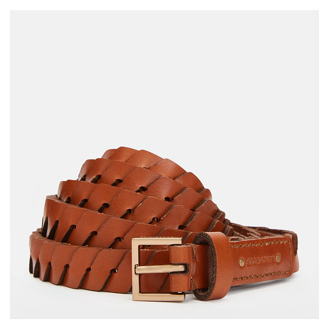 Tan Weslie Flip Tie Leather Belt main product photo