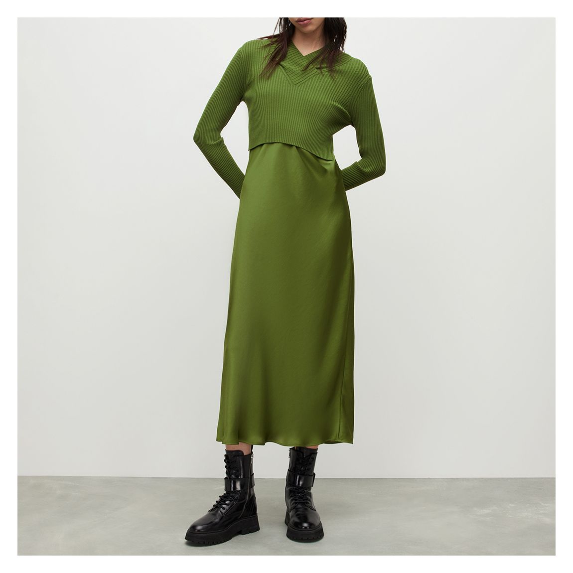 Green Hana Midi Dress main product photo