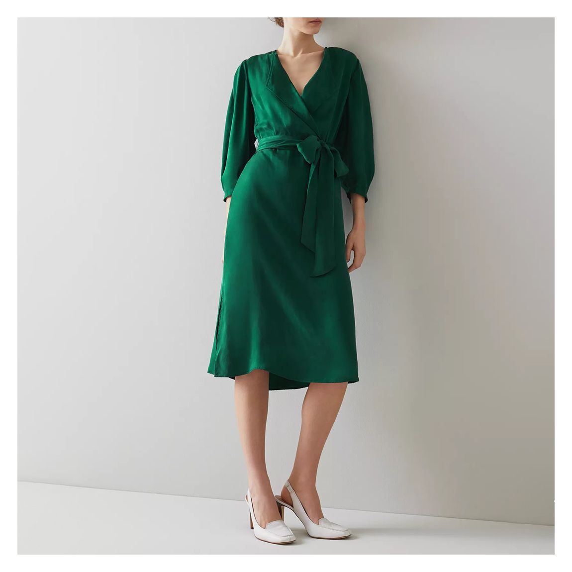 Green Iris Belted Dress main product photo