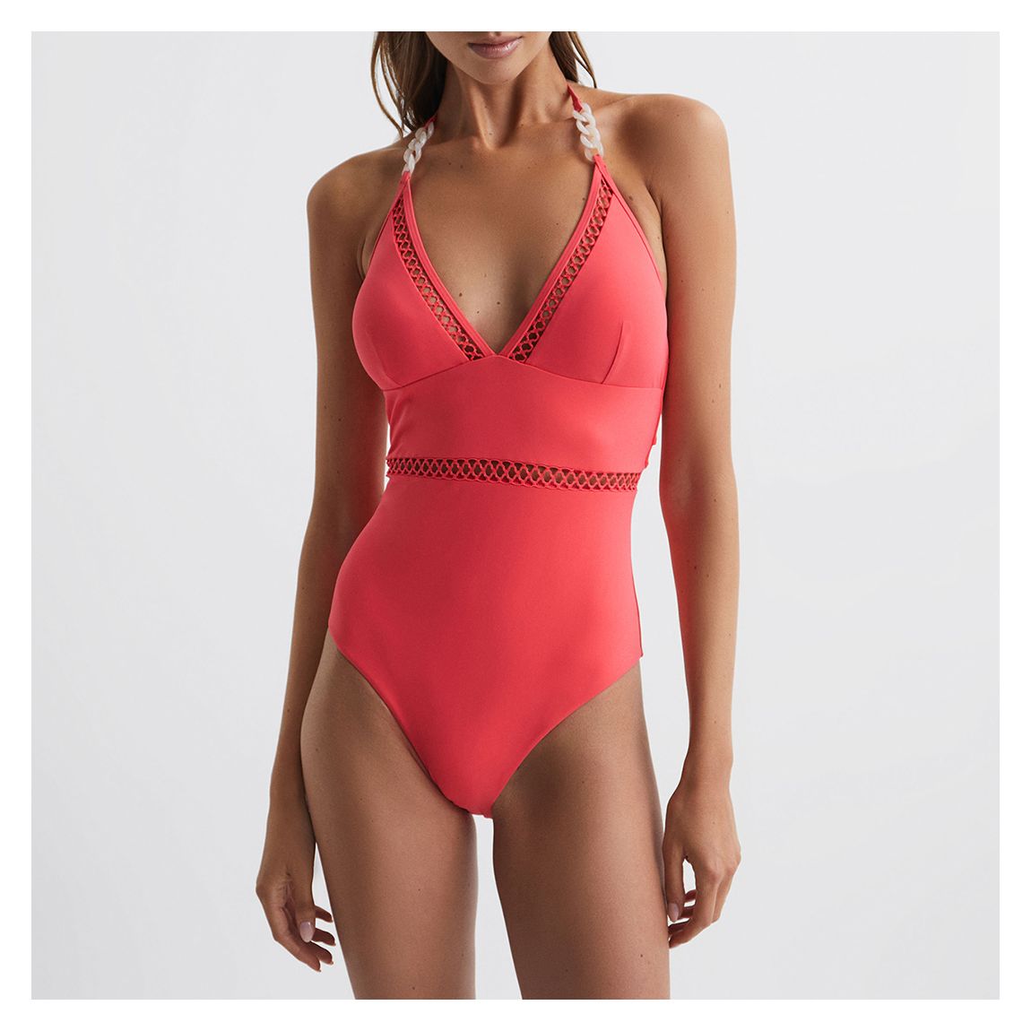 Coral Ray Colourblock Swimsuit main product photo