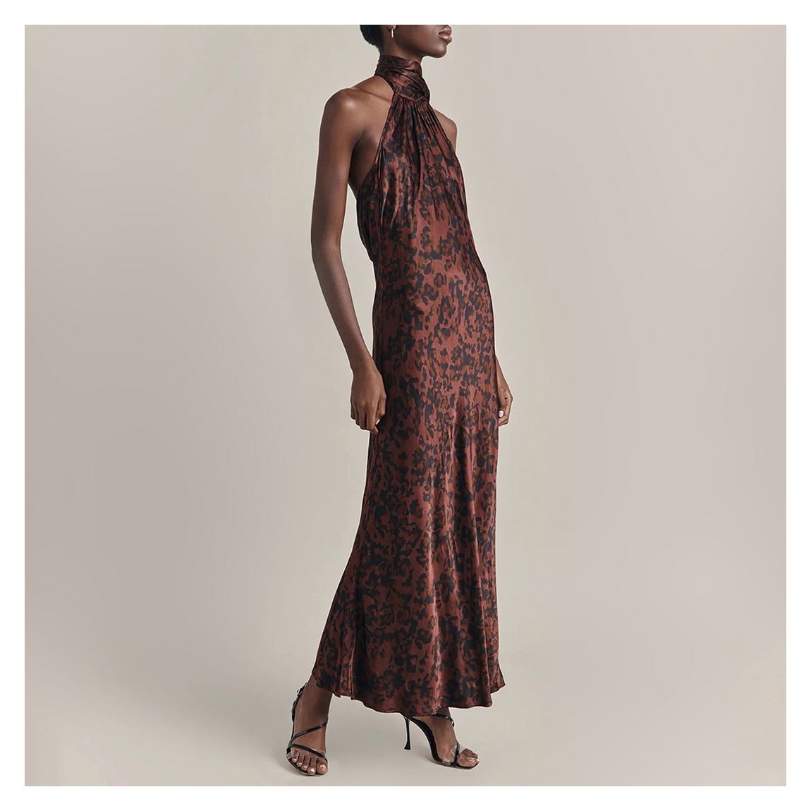 Burgundy Leopard Print Florence Dress main product photo