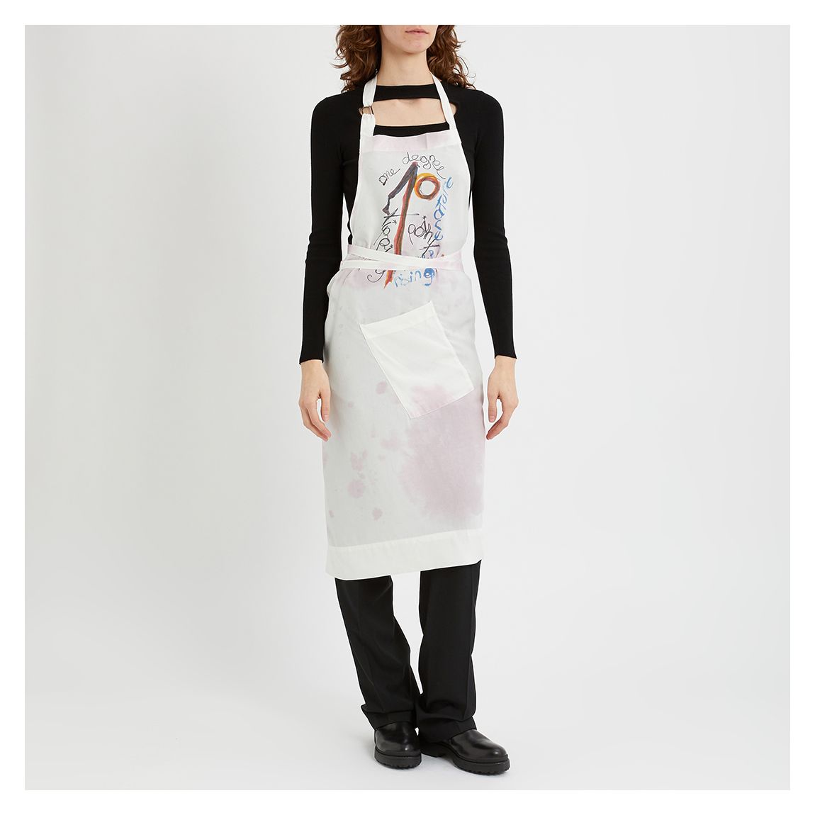 White Wine Stain Graphic Apron main product photo