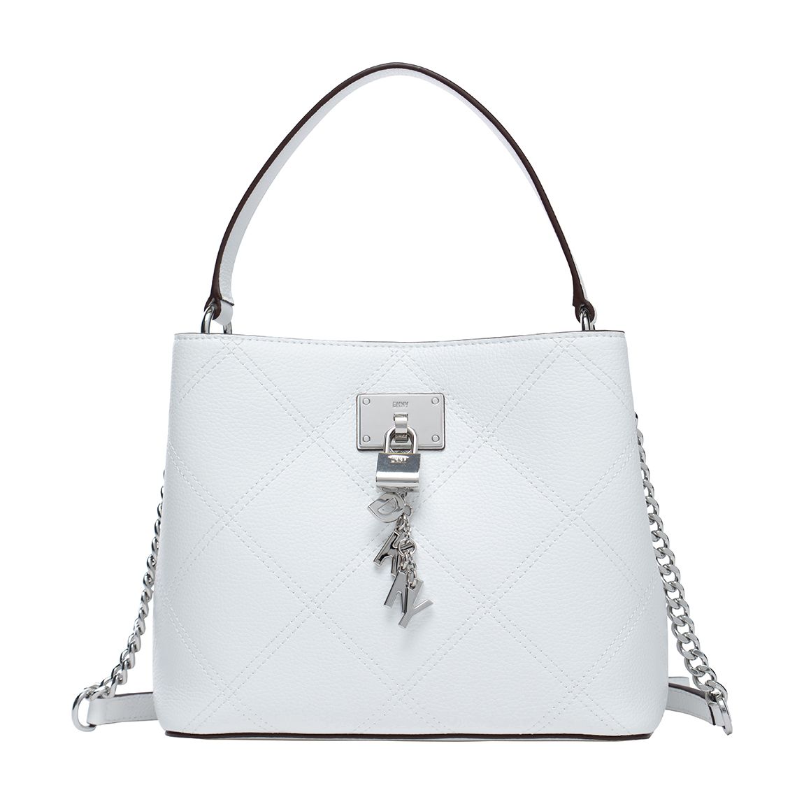 Optic White Elissa Bucket Bag main product photo