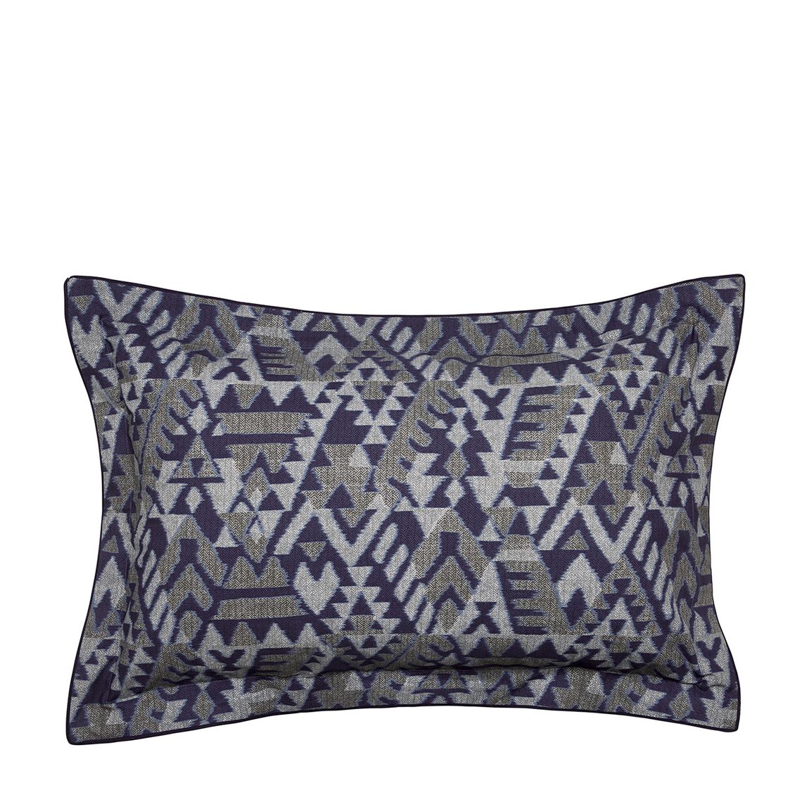 Mazana Print Oxford Pillowcase, Midnight main product photo