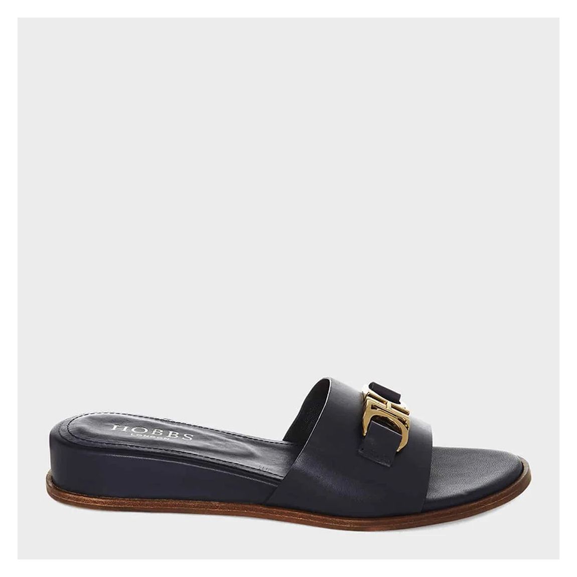 Navy Beatrix Leather Sandals main product photo