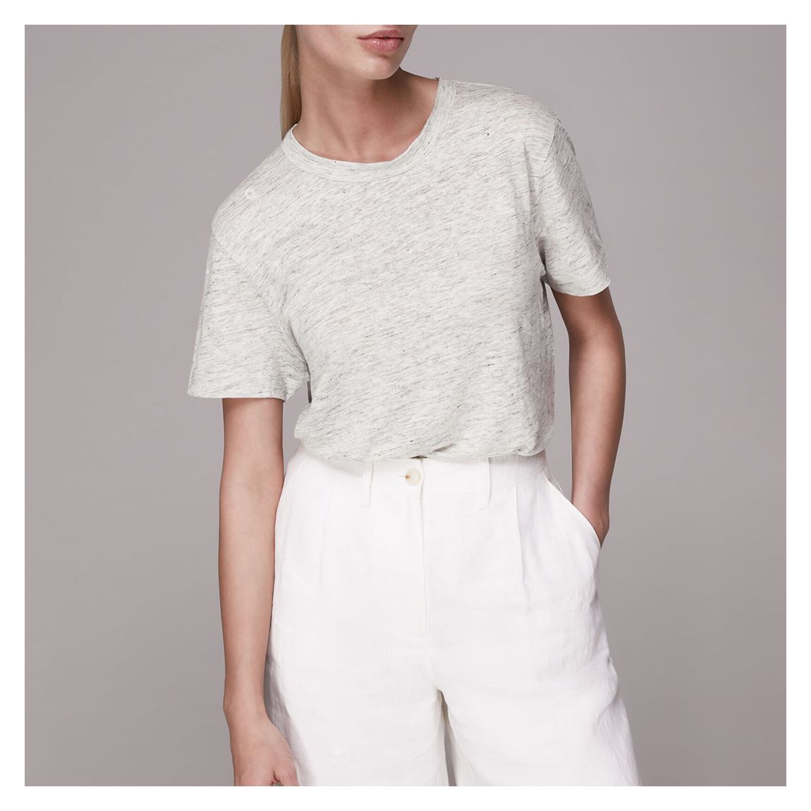 Grey Ultimate Linen T-Shirt main product photo