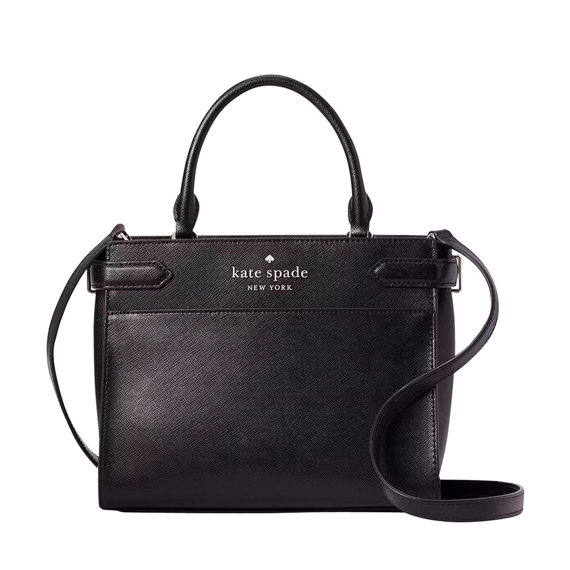 Crystal Blue Staci Saffiano Leather Small Satchel main product photo