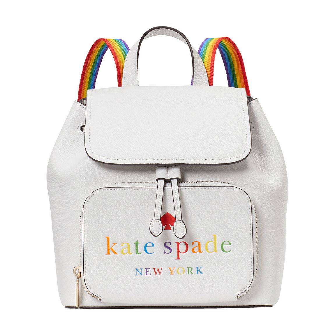 White Dove Darcy Pride Flap Backpack main product photo