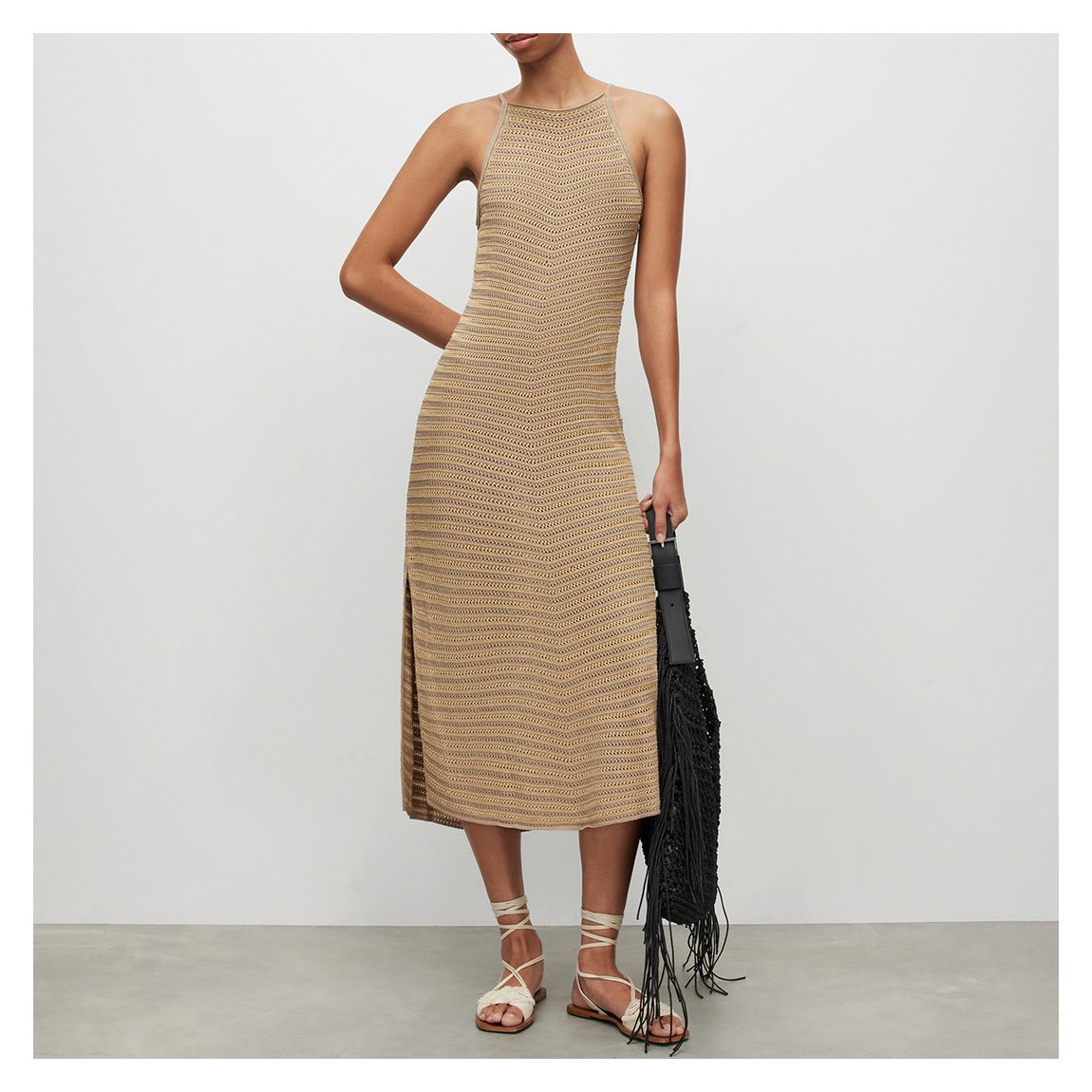 Gold Maxine Midi Dress main product photo