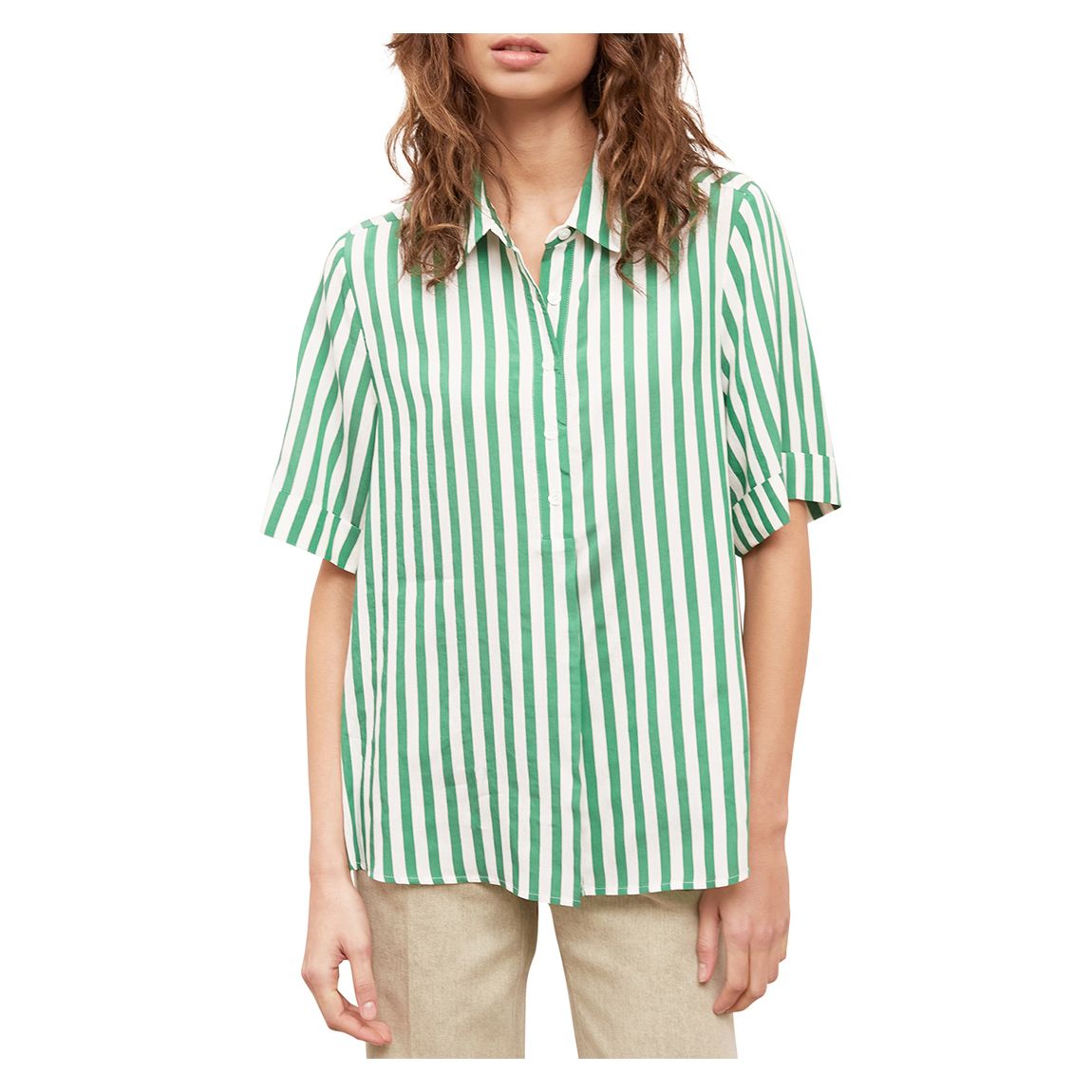 Multi Nadege Silk Blend Stiped Blouse main product photo