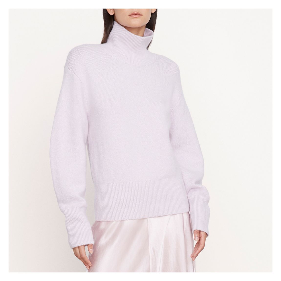 Lilac Turtle Neck Wool Blend Jumper main product photo