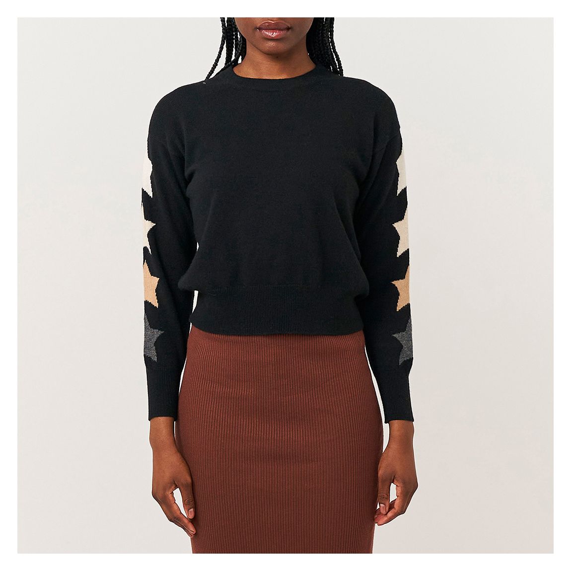 Black Star Lily Cashmere Jumper main product photo