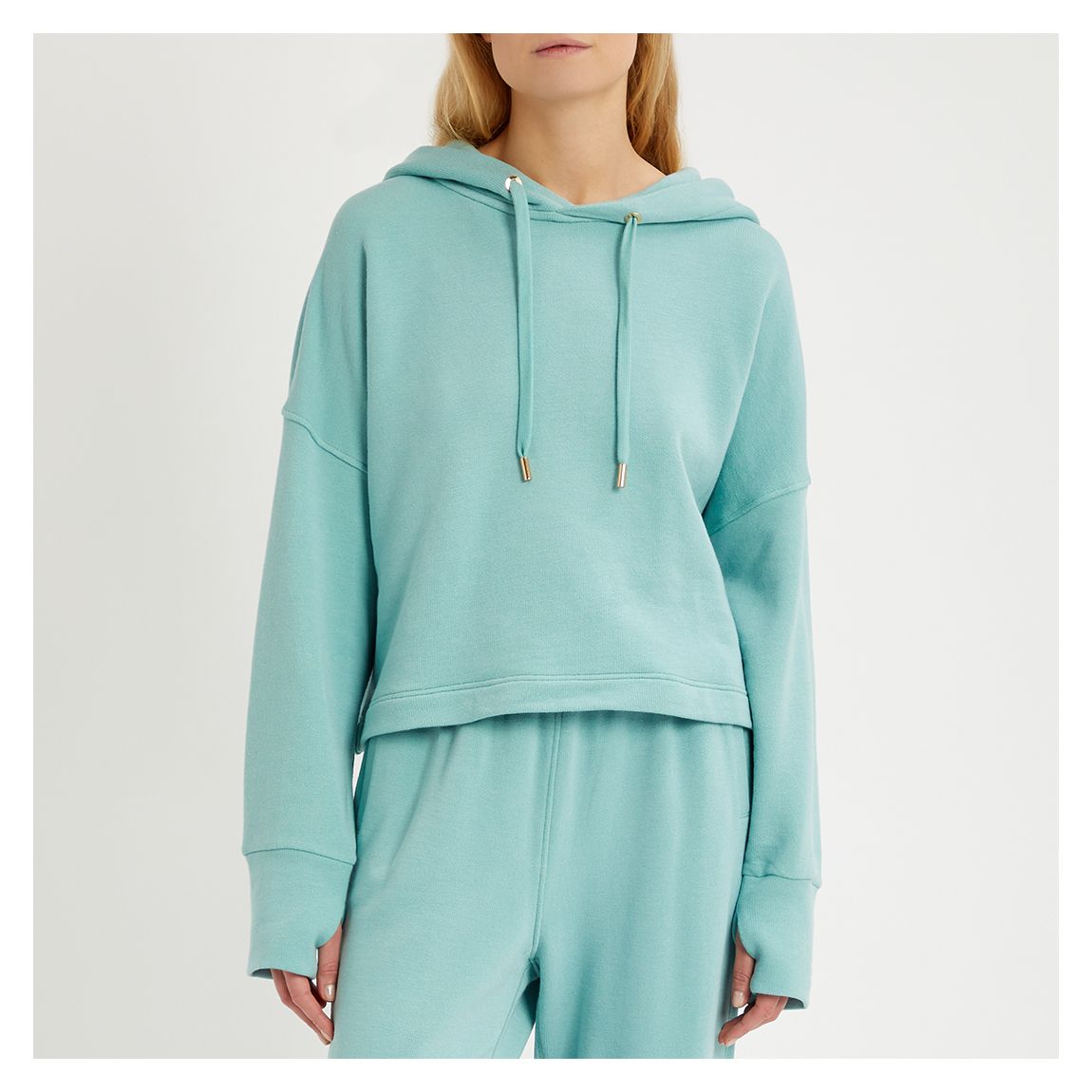 Seafoam Hooded Sweatshirt main product photo