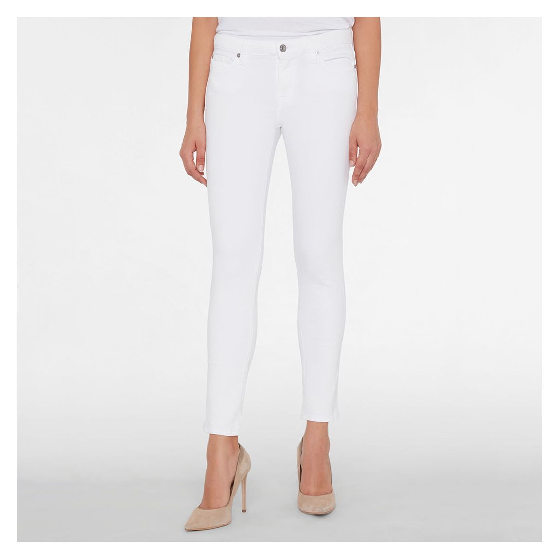 White Pyper Stretch Cropped Jeans main product photo