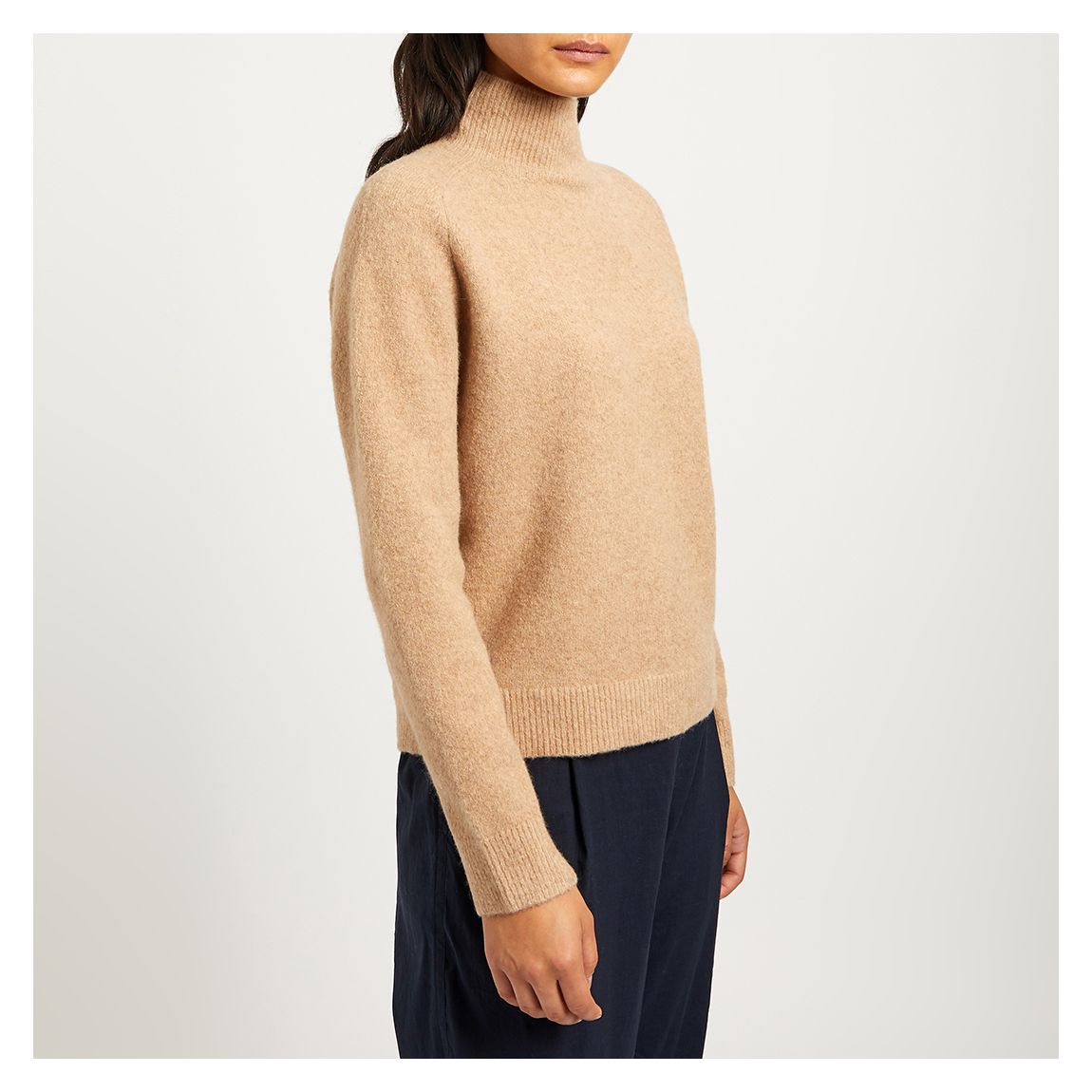 Camel Saddle Marled Wool Blend Jumper main product photo
