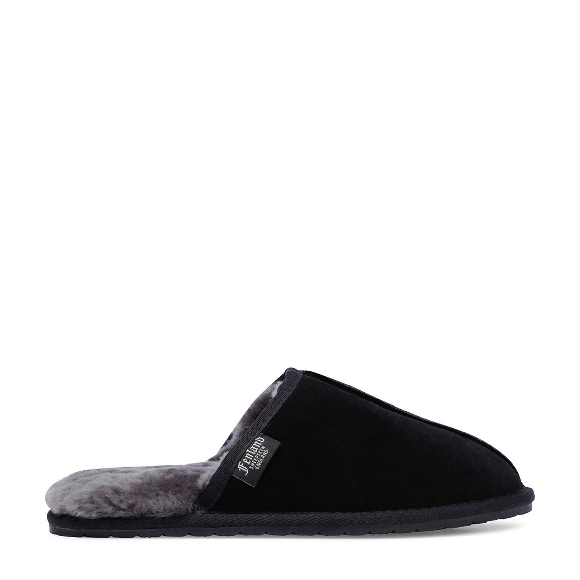 Men's Black Sheepskin Mule Slipper main product photo