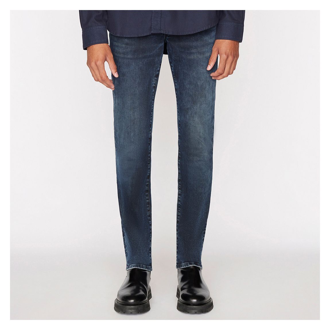 Navy L'Homme Stretchy Skinny Jeans main product photo