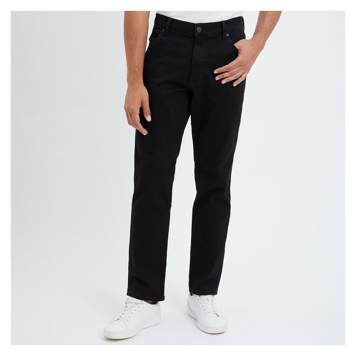Black Greensboro Regular Straight Fit Jeans main product photo